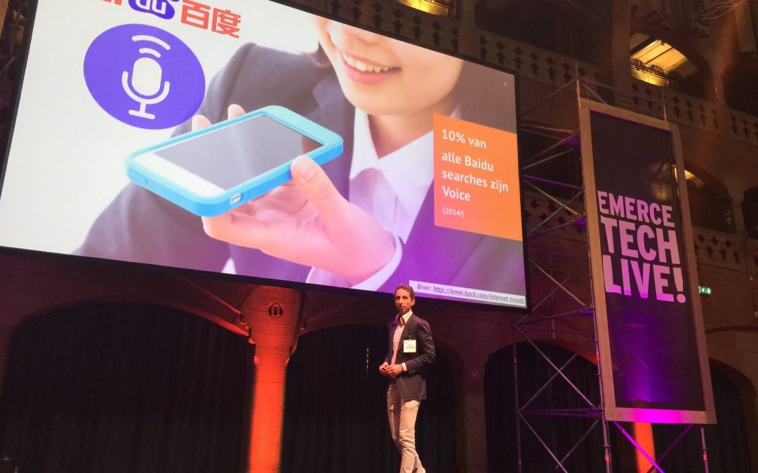 Spreken op Tech Live! over Voice Search trends & impact